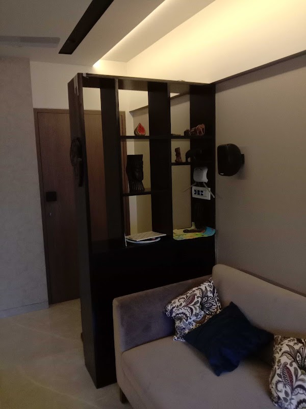 Living Area Wall Cabinetry & Concealed Switchboard